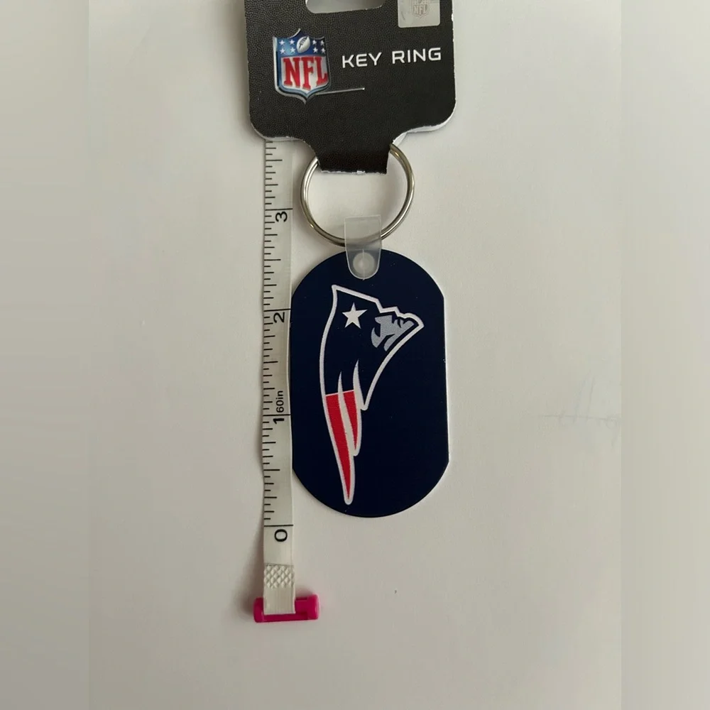 New Metal New England Patriots Keyring Team Logo WinCraft Licensed Key Football